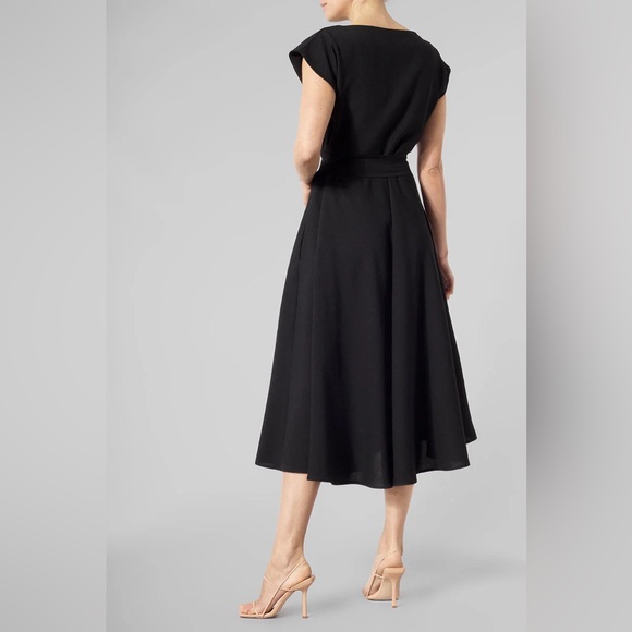 NWT MEEM Label Black Midi Dress w/pockets UK SZ: SM (see last pic - size guide) - Picture 6 of 16